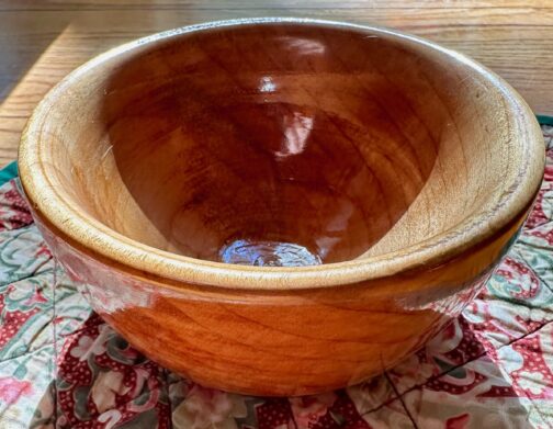 Figured Maple Yarn Bowl