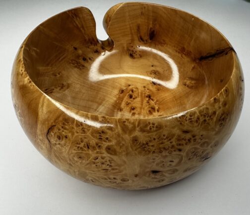 Broadleaf Maple Burl Yarn Bowl