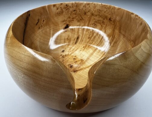 Broadleaf Maple Burl Yarn Bowl - Image 2